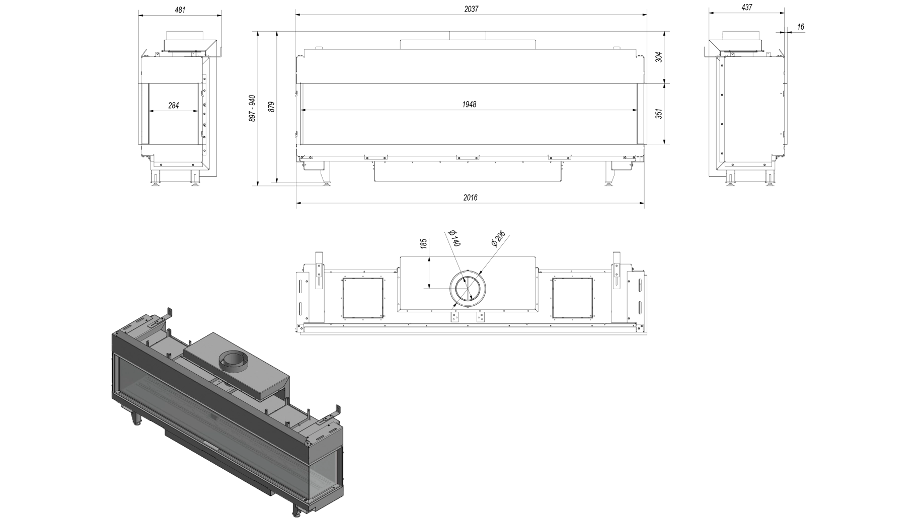 L200 Sticla Dreapta - GPL (butelie) G31 - 200cm [4]
