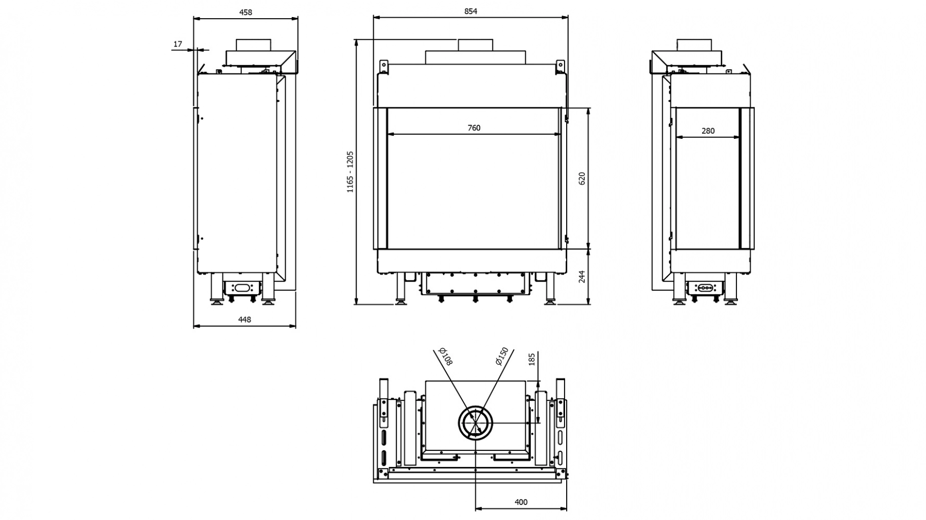 L76/62 Sticla Stanga - GAZ (retea) G20 - 76cm [3]