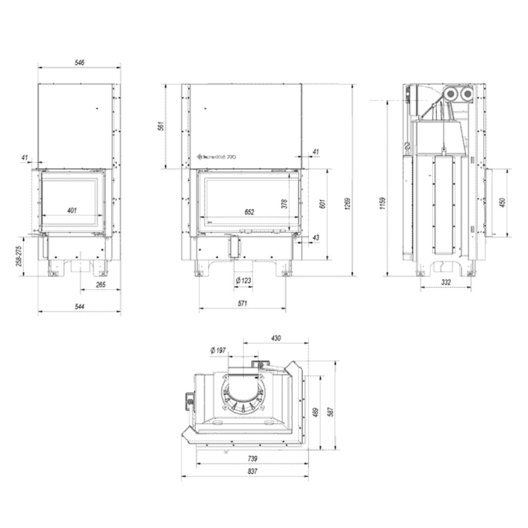 MBM100 STICLA DREAPTA + DESCHIDERE VERTICALA Samota Neagra [6]