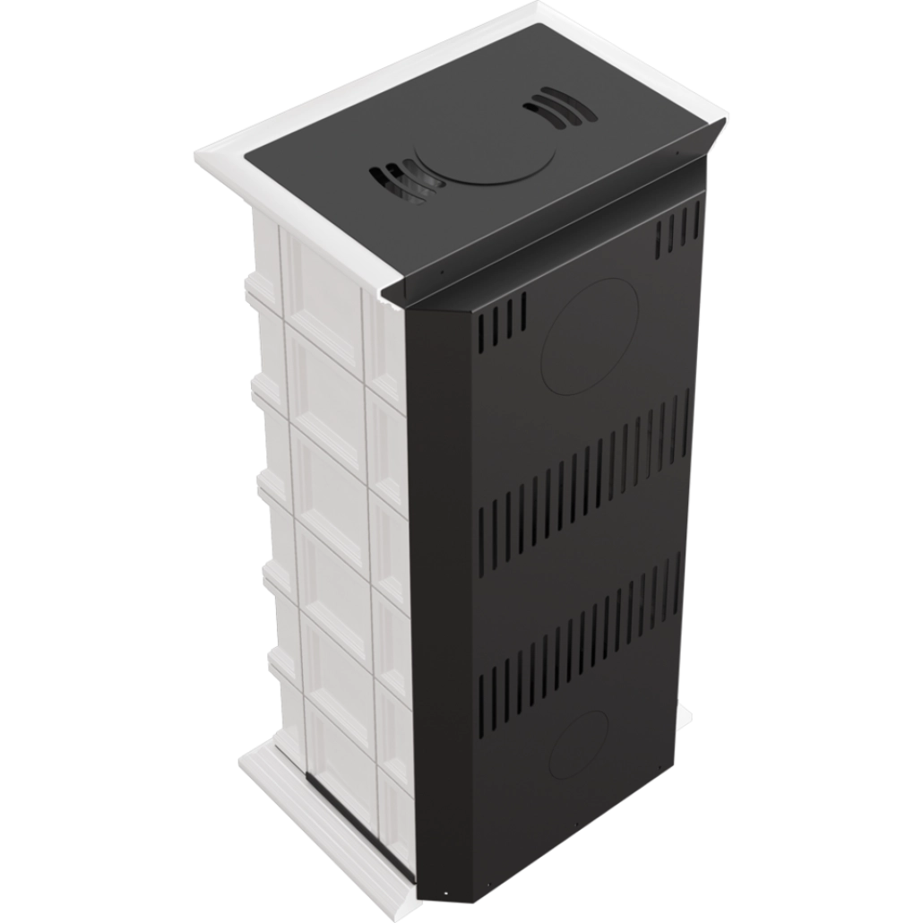 MILANO cu cahle albe - semineu asamblat [4]