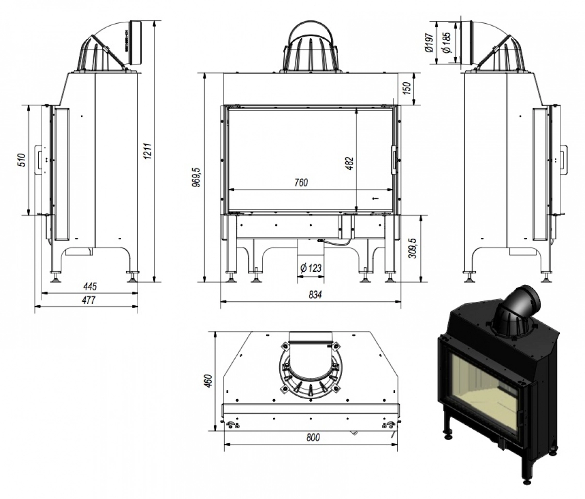 Focar N120 otel cu samota [6]