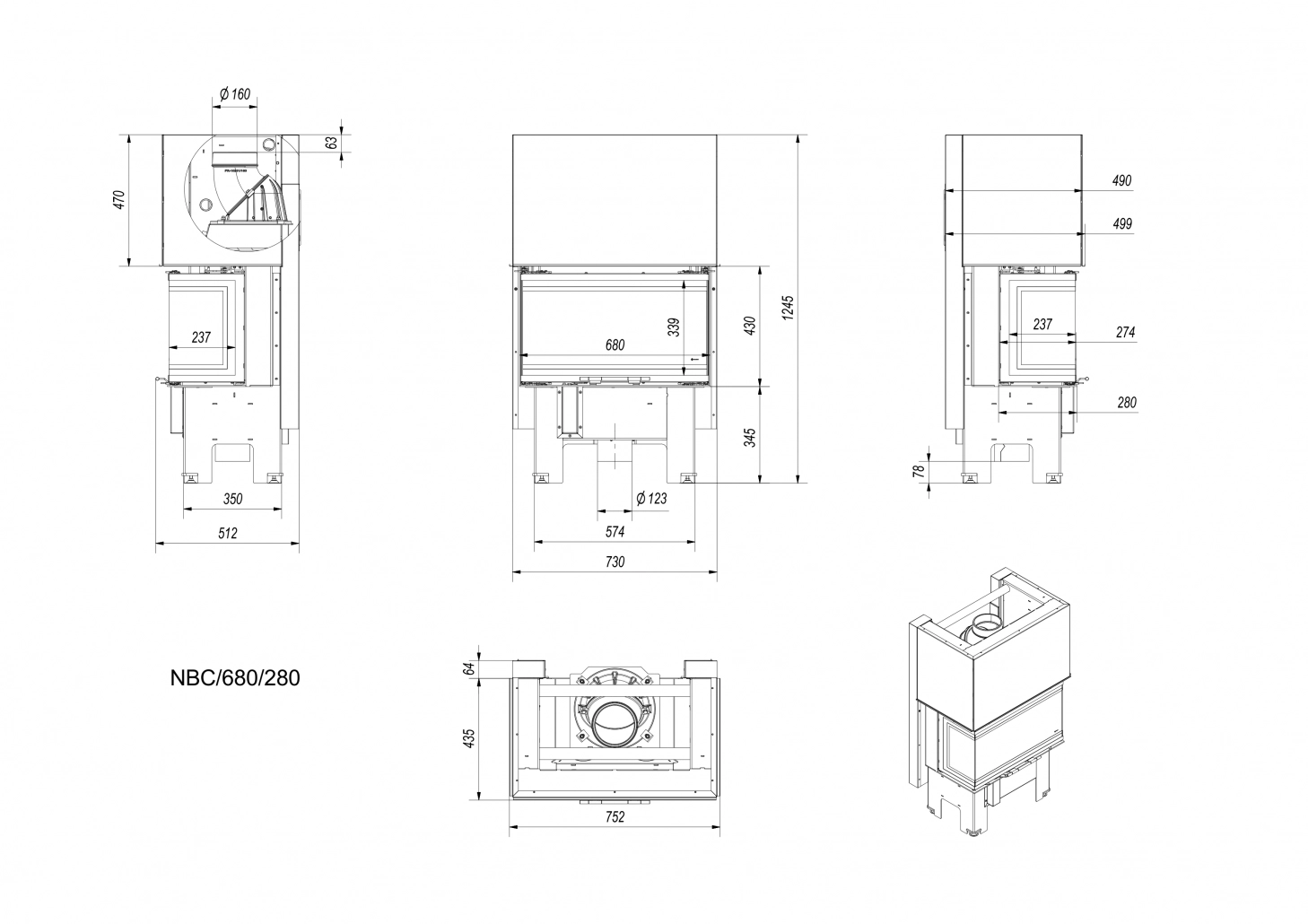 NBC 68/26 trei laturi - deschidere verticala - Samota neagra [8]