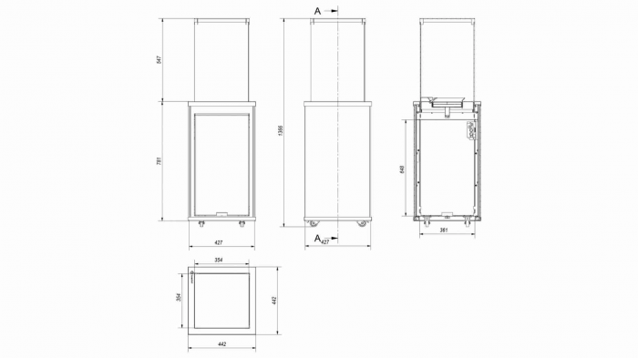 Patio Mini Negru Manual - Incalzitor pe gaz [6]