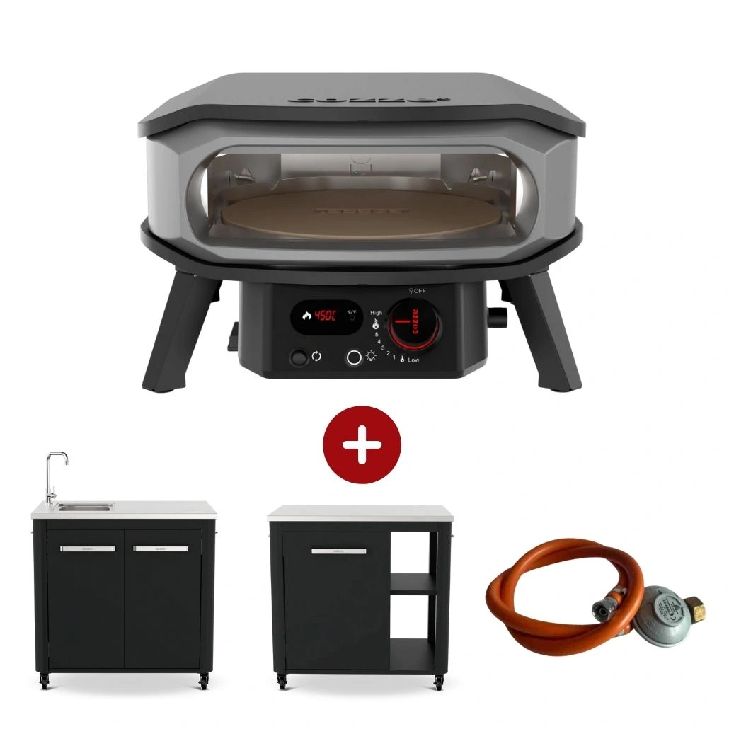 Pro Pack - Cuptor pe gaz Cozze cu bucatarie exterioara si modul cu chiuveta din otel inoxidabil [1]