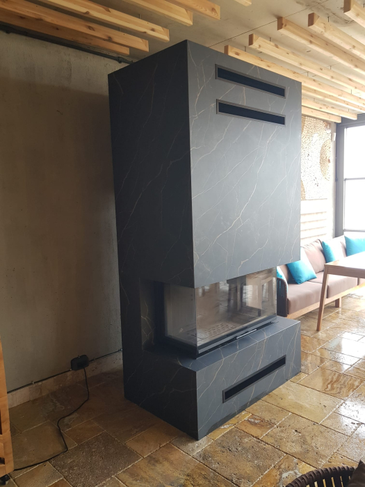 Semineu 3 laturi montat în Restaurant la malul Mării Negre - Constanța [2]