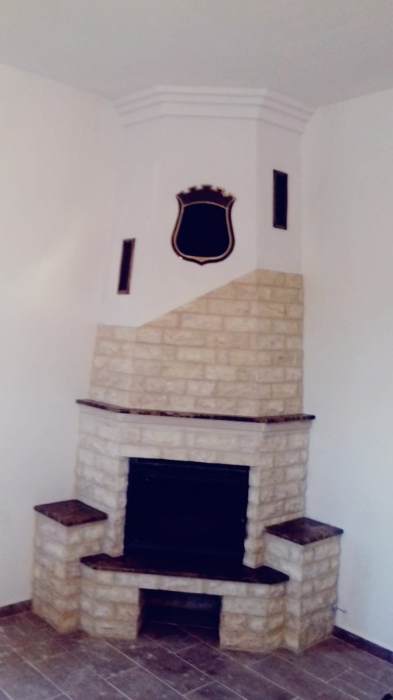 Semineu Rustic pe colt cu focar din fonta de 16KW [2]