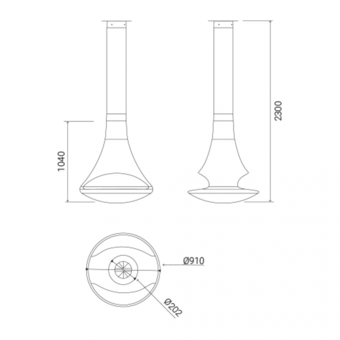 Semineu suspendat Doria cu 2 deschideri [4]