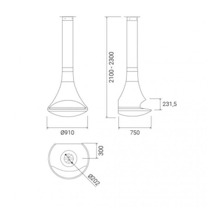 Semineu suspendat Doria frontal [3]