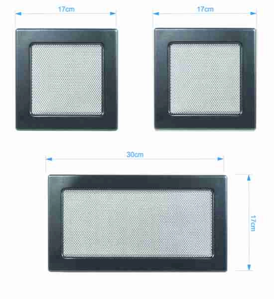 Set 3 Grile Graphit pentru Semineu [1]