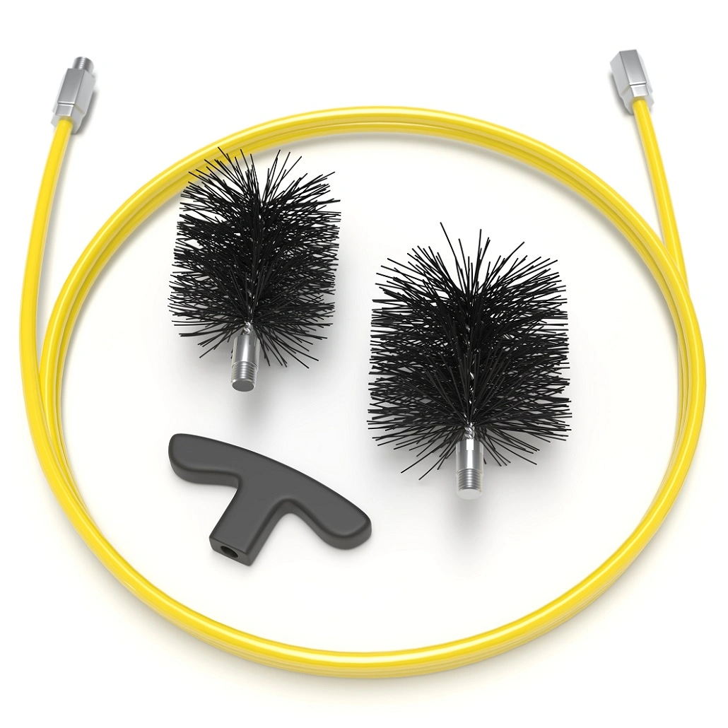 Set curatare tubulatura peleti - 3m lungime perie fi80 + fi100 [1]