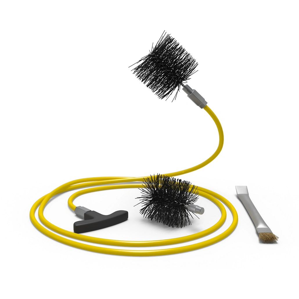 Set curatare tubulatura peleti - 3m lungime perie fi80 + fi100 + racleta [1]