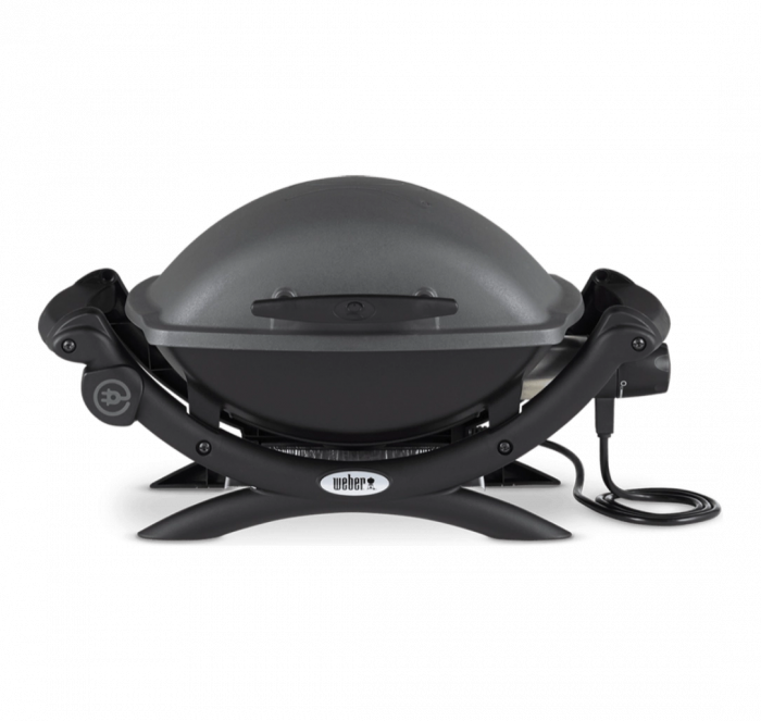 Set Gratar electric Weber Q1400 - Antracit + husa integrala + suport cu picioare [2]
