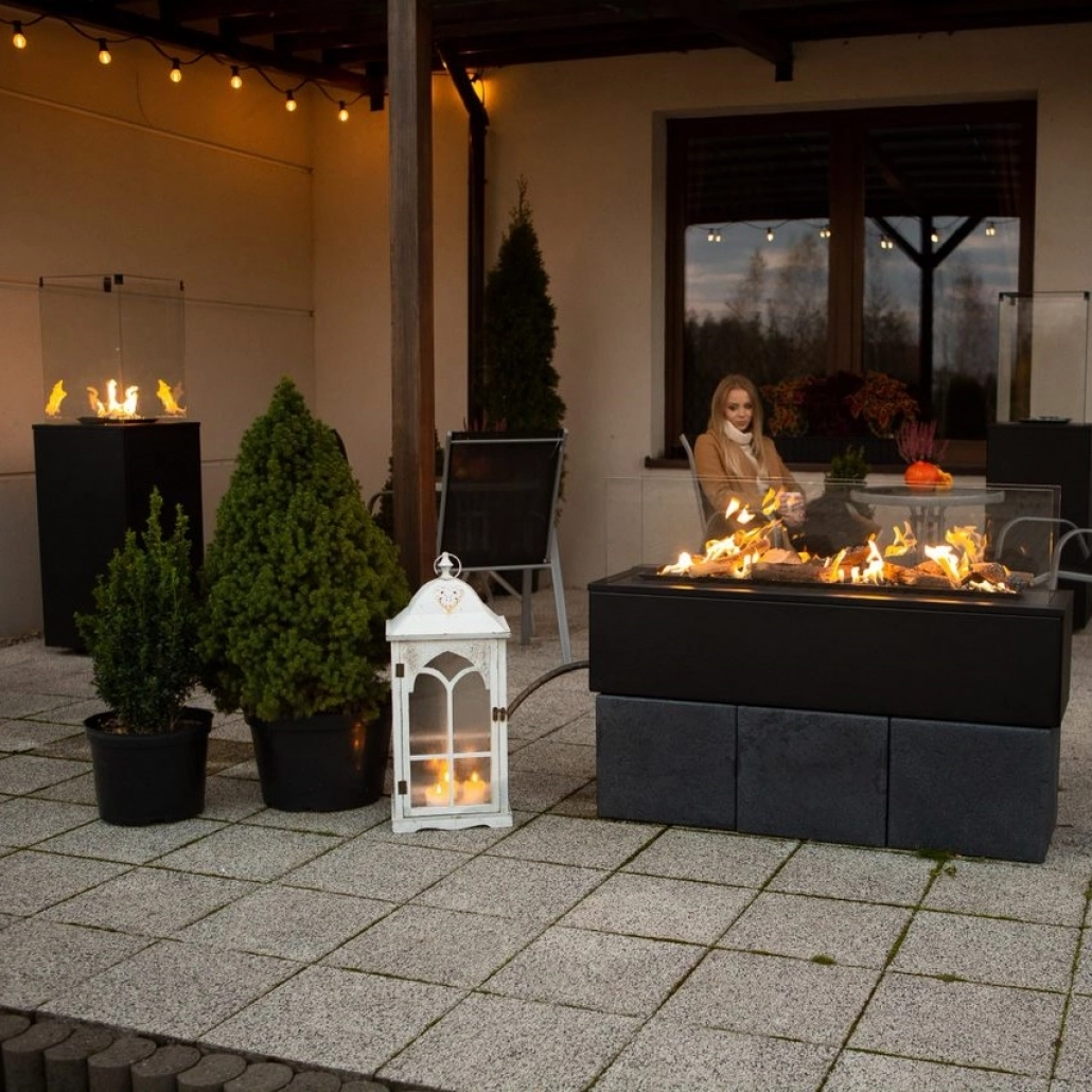 Patio Horizontal Negru Manual - Incalzitor pe gaz [2]