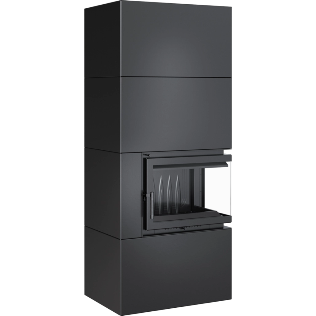 SIMPLE BOX dreapta negru - semineu complet [5]