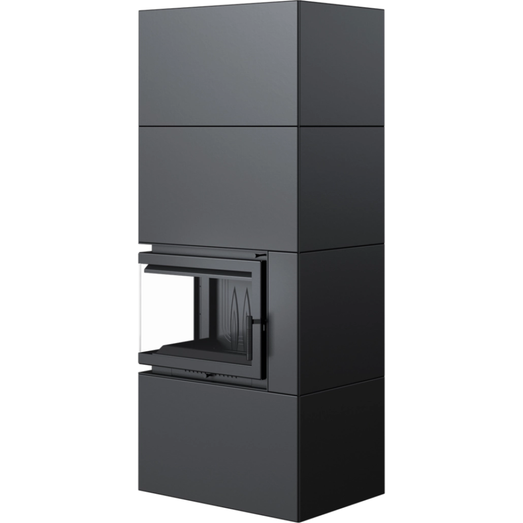 SIMPLE BOX stanga negru - semineu complet [5]