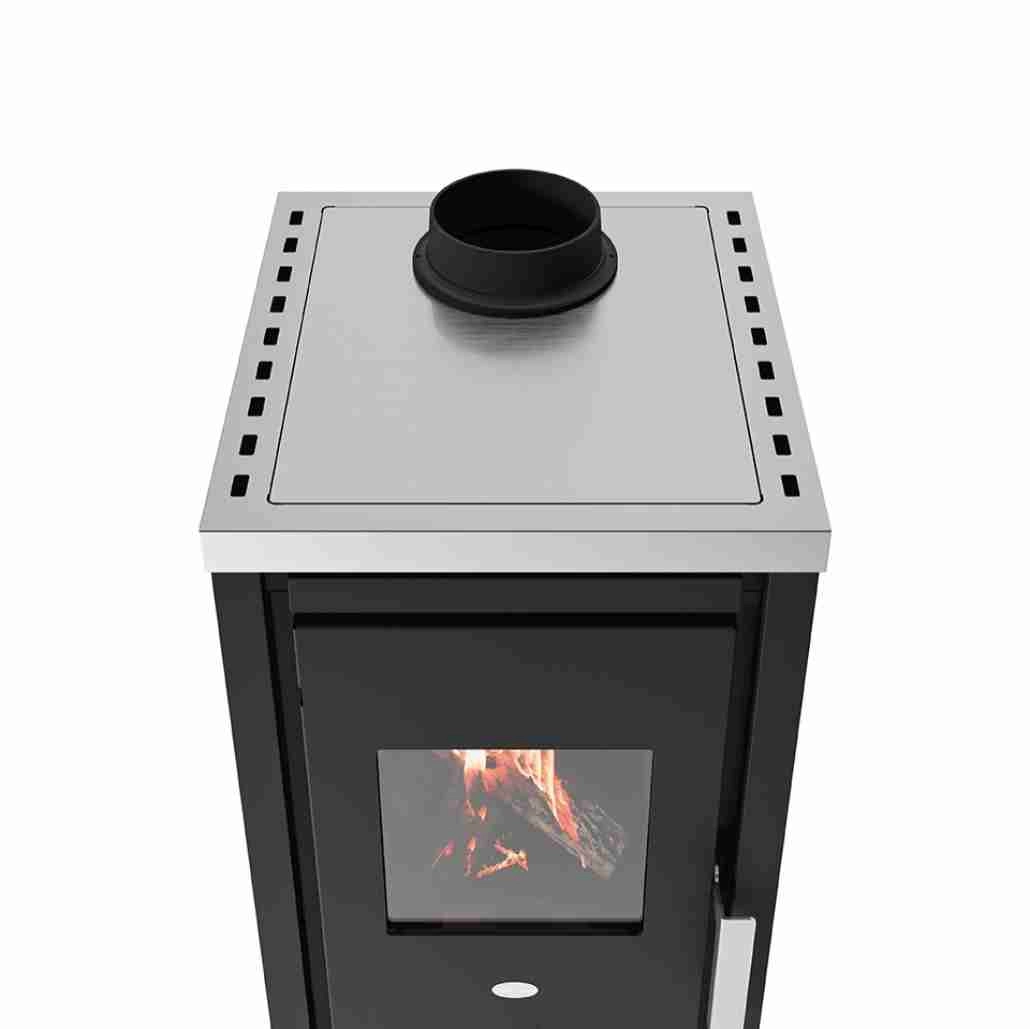 Soba cu plita Sandra 6-7kw - Nero [3]