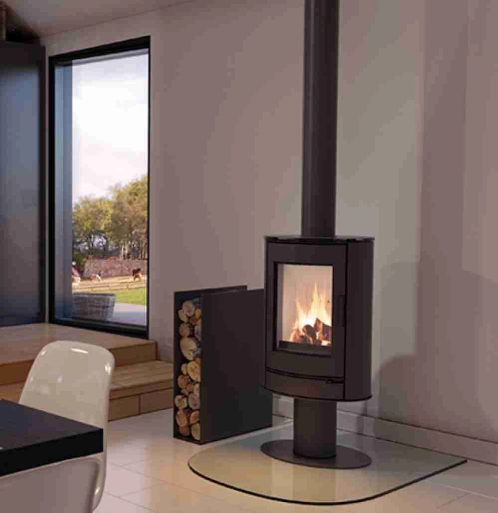 Soba AB / 8-10.5kw Modern - Cahle Negre + Rotire 360* [3]