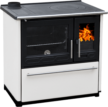 Soba cu plita Glas 850 Alb, din fonta [2]