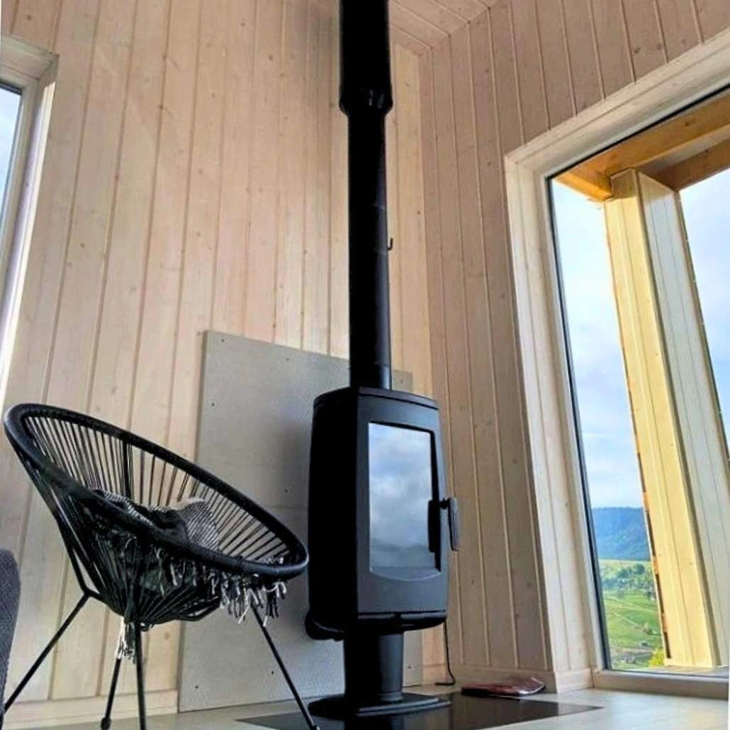 Soba de fonta ARIA Negru - 8kW [2]