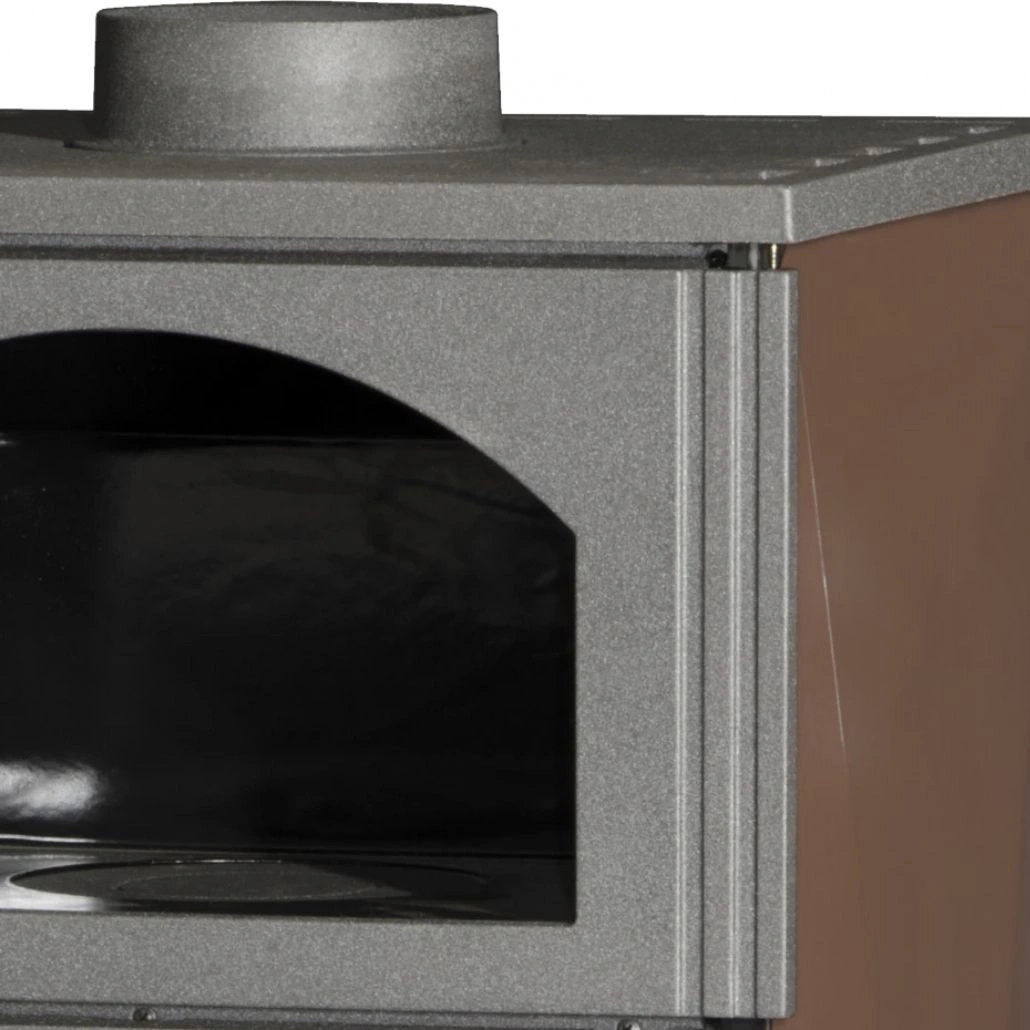 Soba de fonta cu plita LAVA Maro + loc depozitare, 8-11kW, A+ [8]