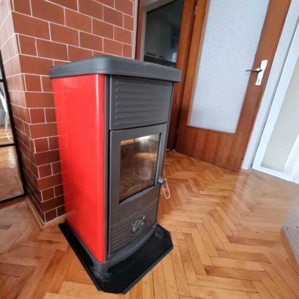 Soba de fonta MAESTRAL N Rosu - 6.5kW [2]