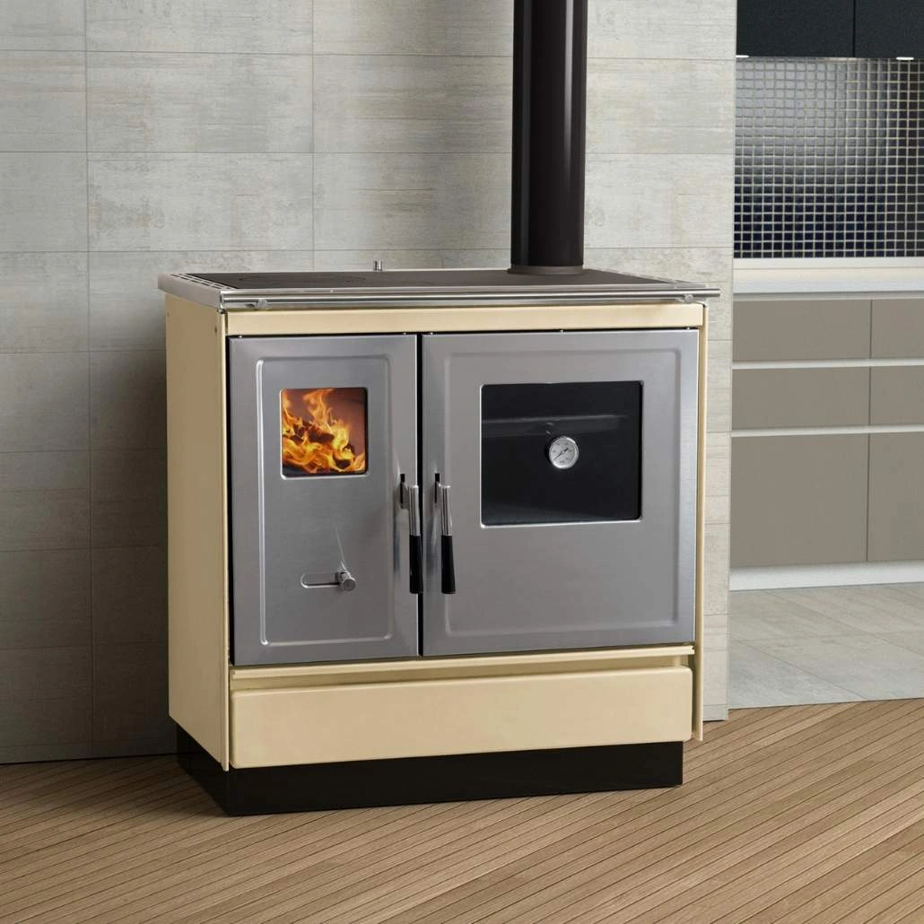 Soba de gatit pe lemne - ARES R - Crem LUX [2]