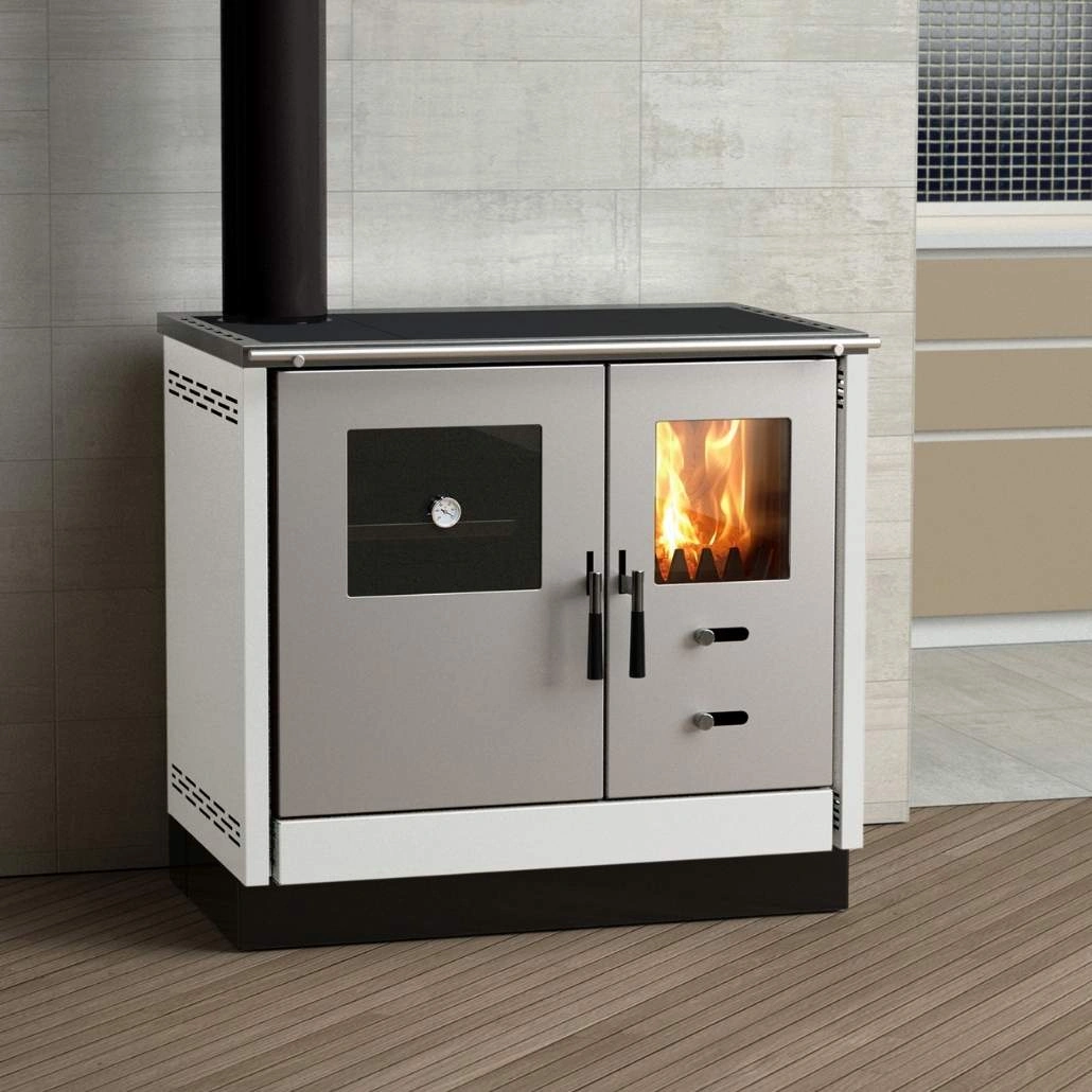 Soba de gatit pe lemne - AS II L - Alb [2]