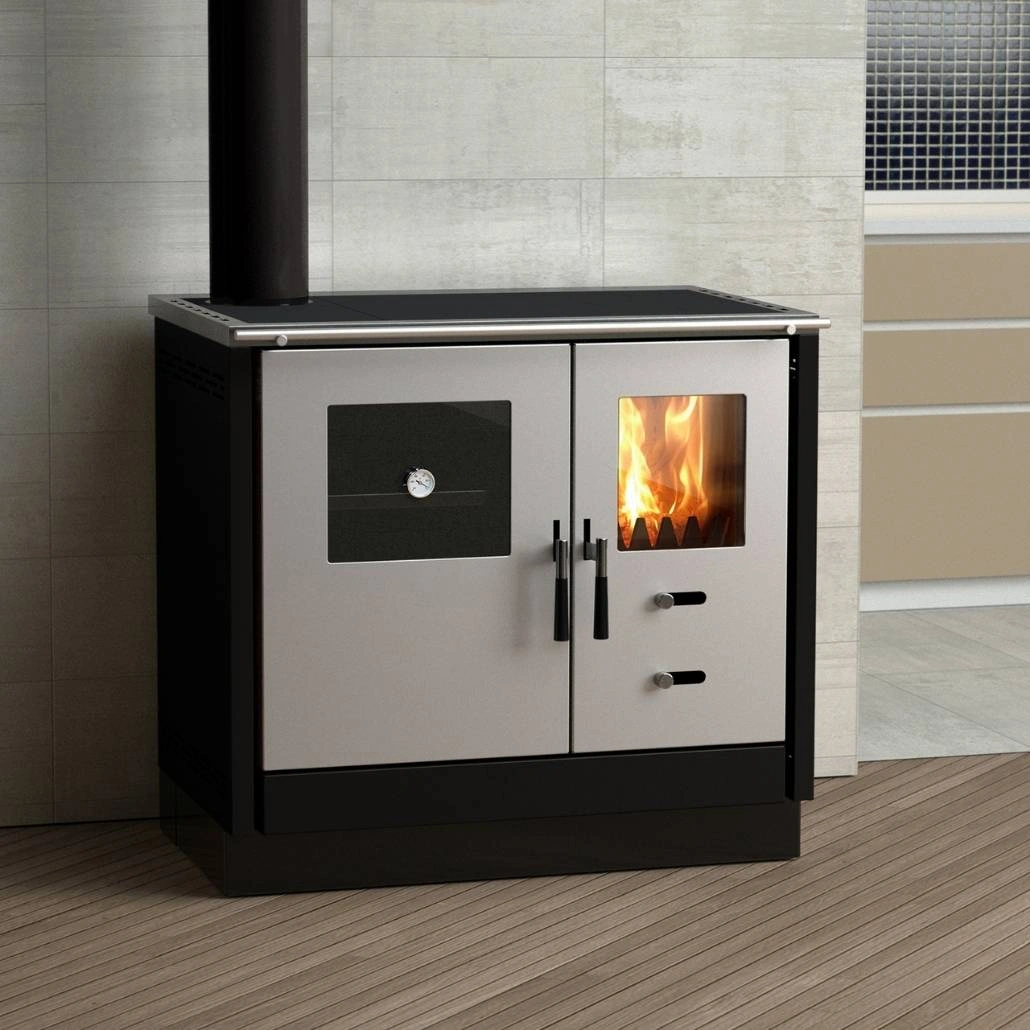 Soba de gatit pe lemne - AS II L - Negru [2]