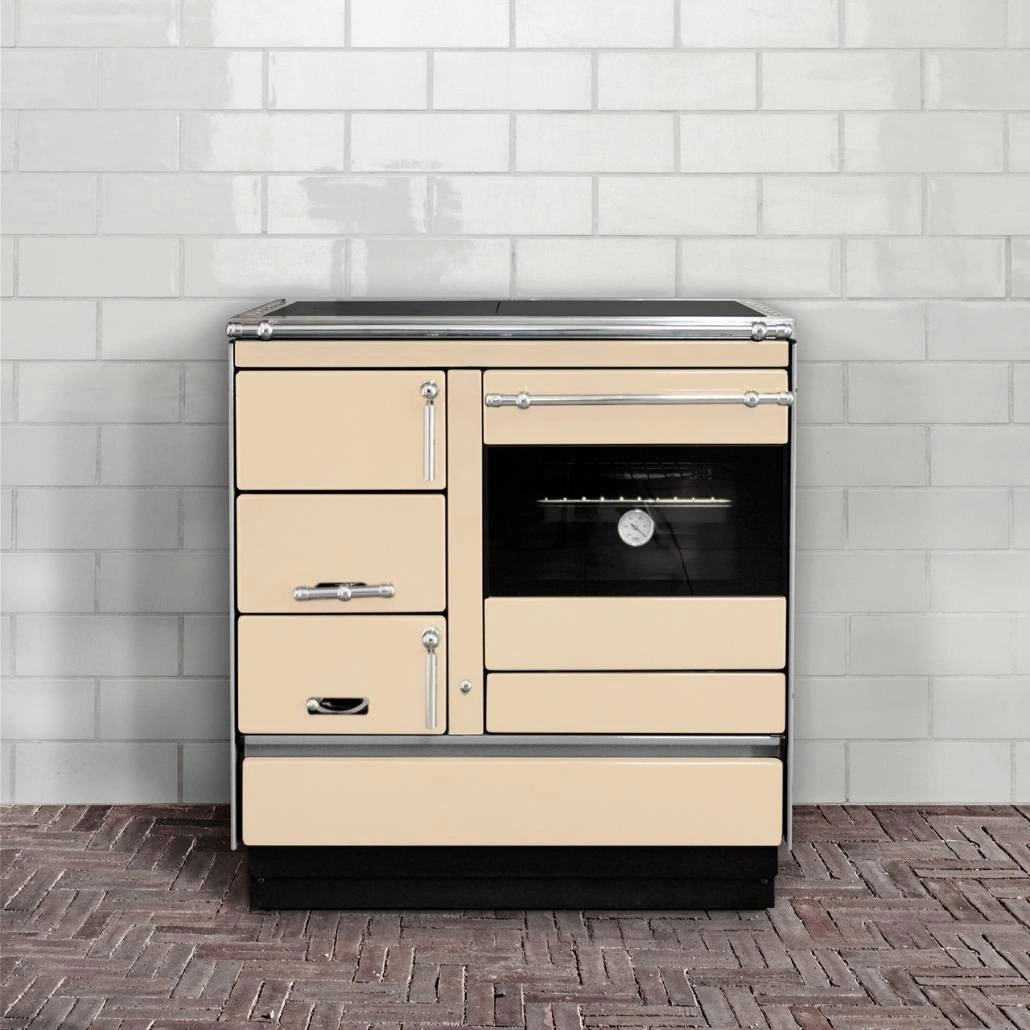 Soba de gatit pe lemne - KING R - Crem [2]