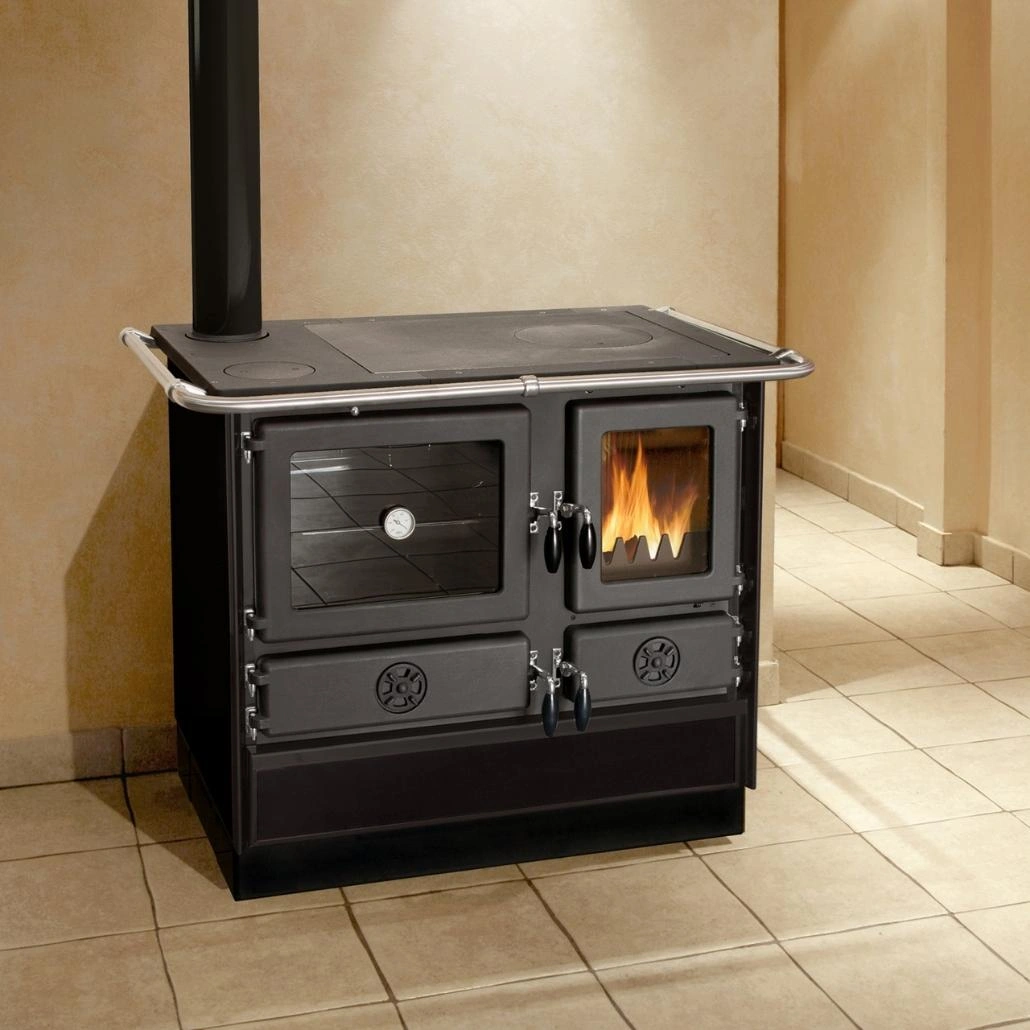 Soba de gatit pe lemne - MAGNUM II 4D L - Negru [2]