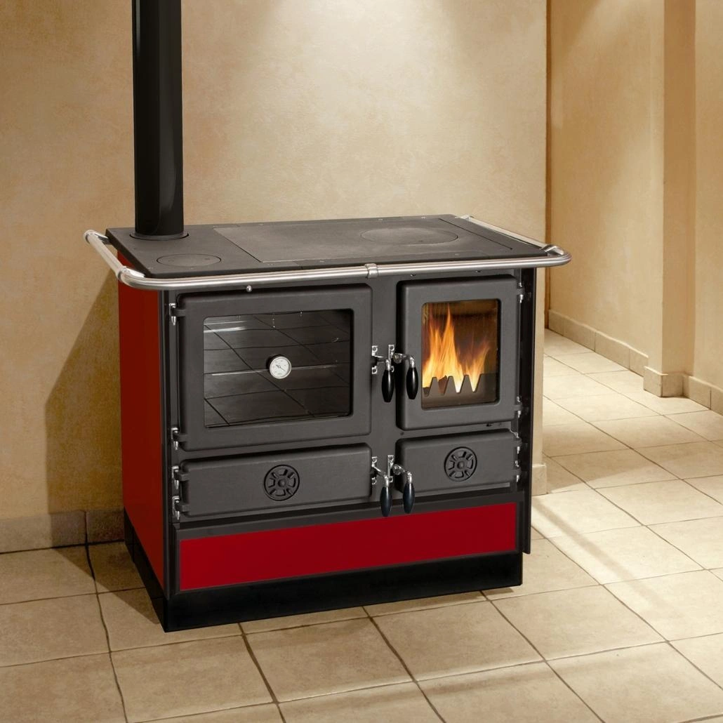 Soba de gatit pe lemne - MAGNUM II 4D L - Rosu [2]