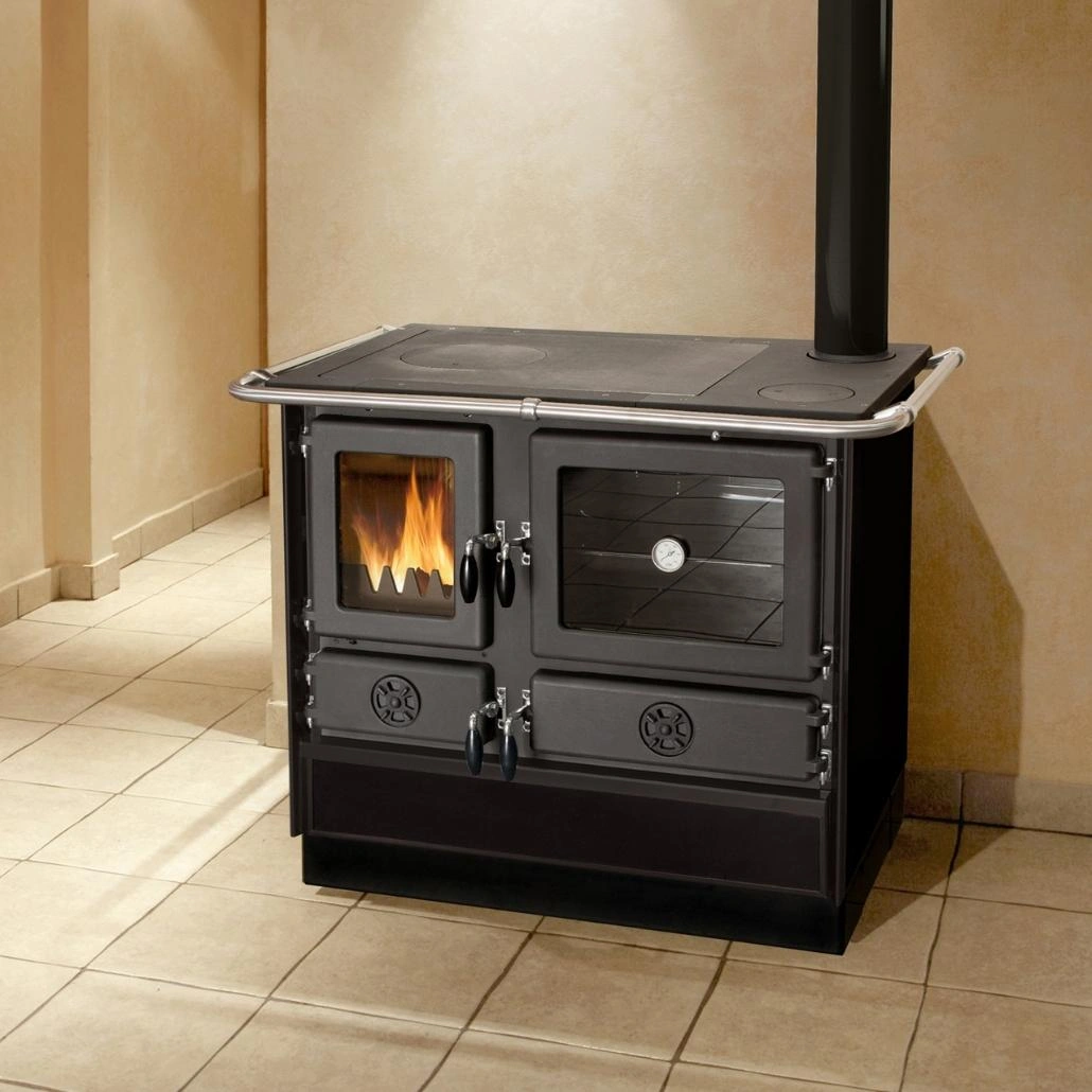 Soba de gatit pe lemne - MAGNUM II 4D R - Negru [2]