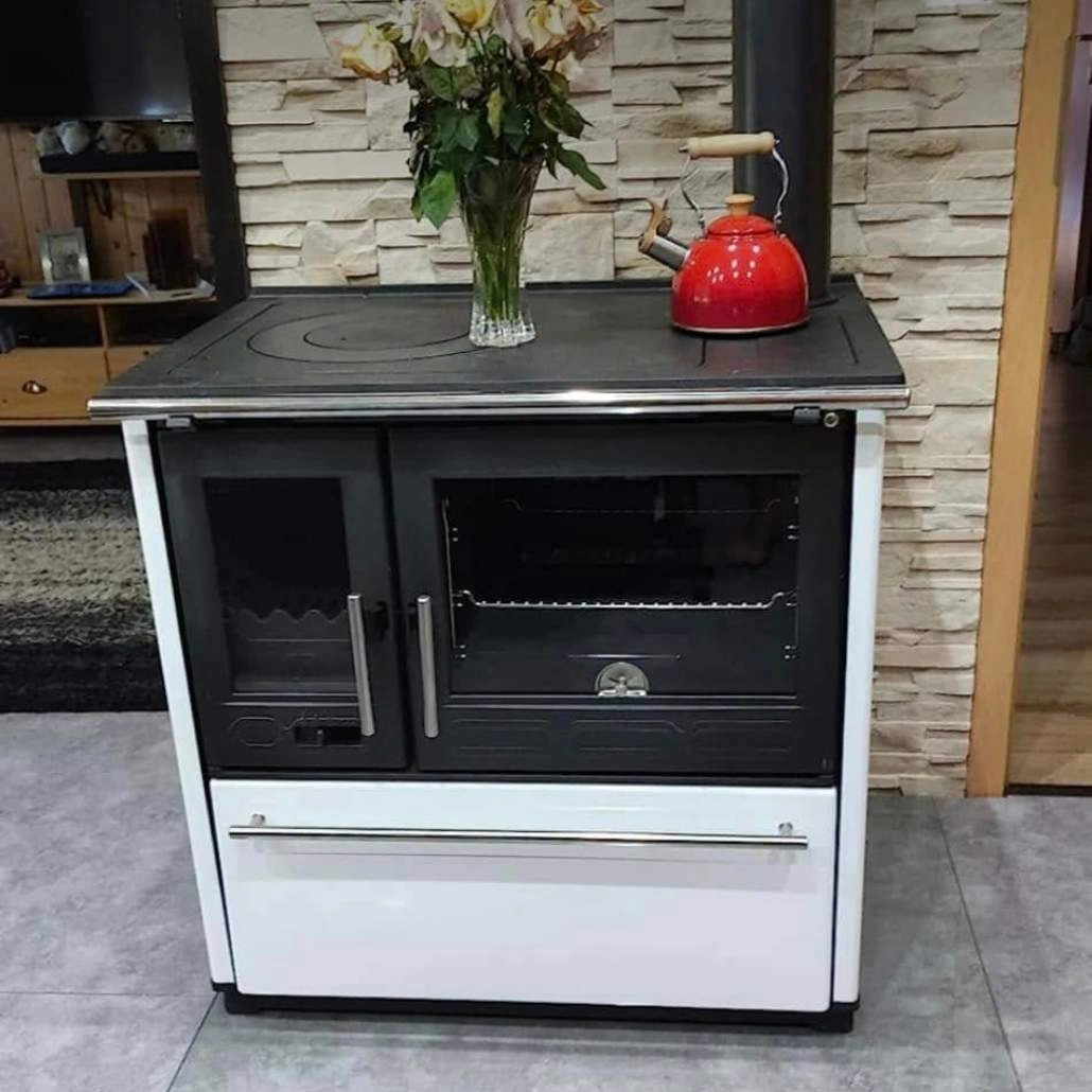 Soba de gatit PLAMEN 850 Alb - 8kW - racord dreapta [4]