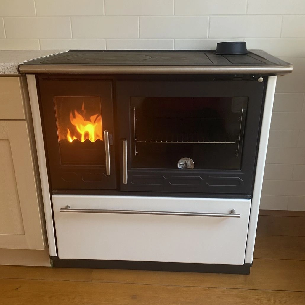 Soba de gatit PLAMEN 850 Alb - 8kW - racord dreapta [5]