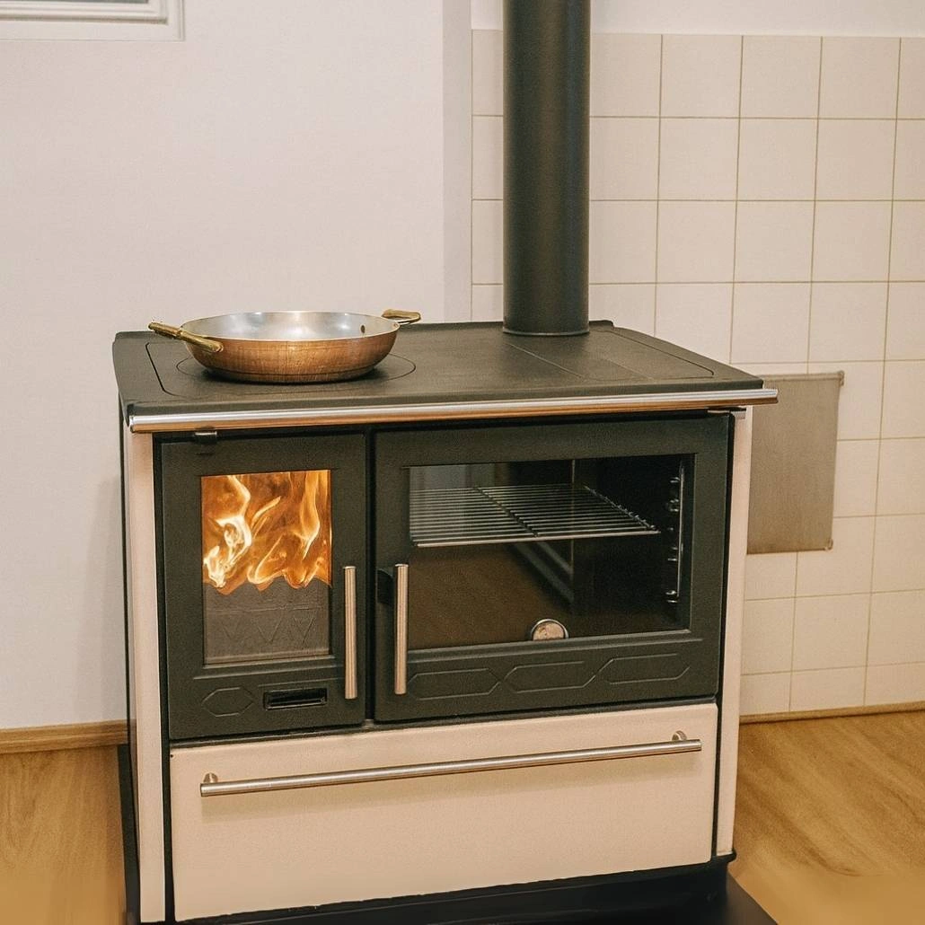 Soba de gatit PLAMEN 850 Crem - 8kW - racord dreapta [4]