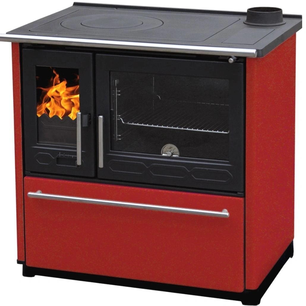 Soba de gatit PLAMEN 850 Rosu - 8kW - racord dreapta [1]