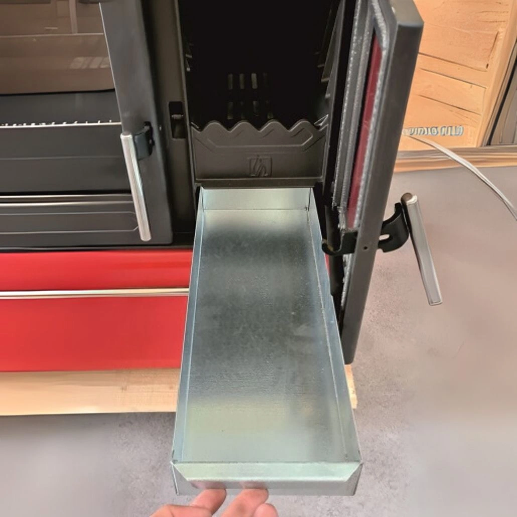 Soba de gatit PLAMEN 850 Rosu - 8kW - racord stanga [4]