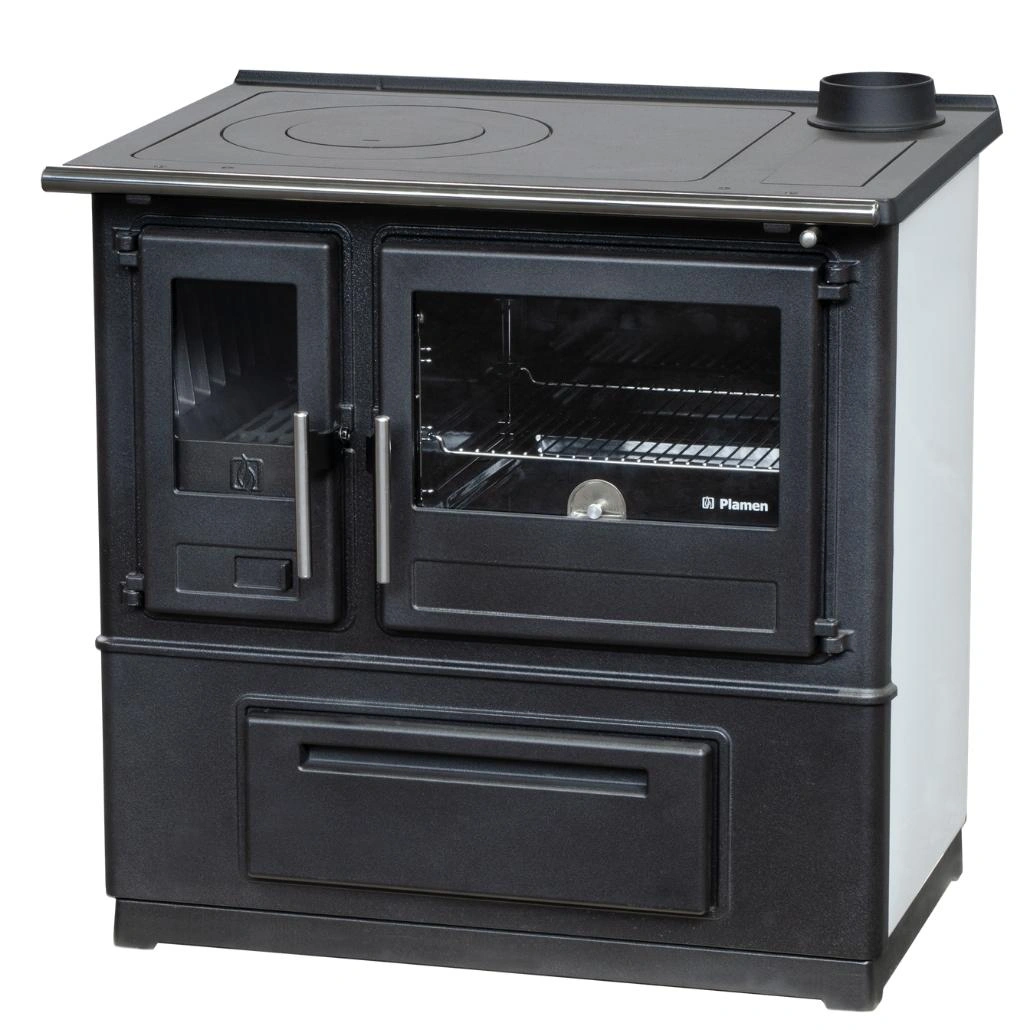 Soba de gatit SLAVONAC N Alb - 8kW - racord dreapta [1]