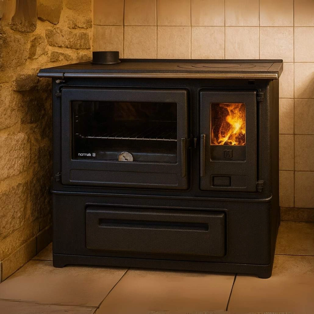 Soba de gatit SLAVONAC N Negru - 8kW - racord dreapta [5]