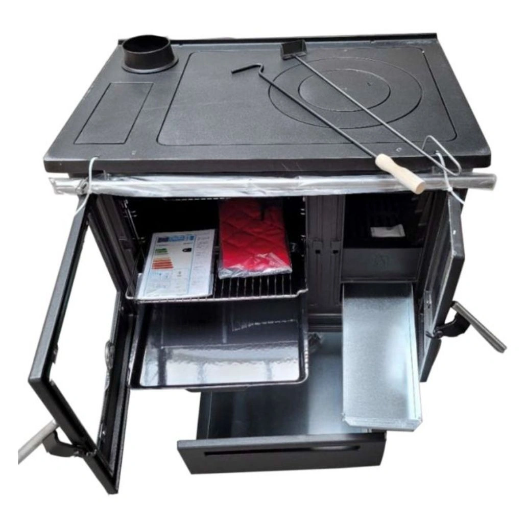 Soba de gatit SLAVONAC N Negru - 8kW - racord stanga [2]