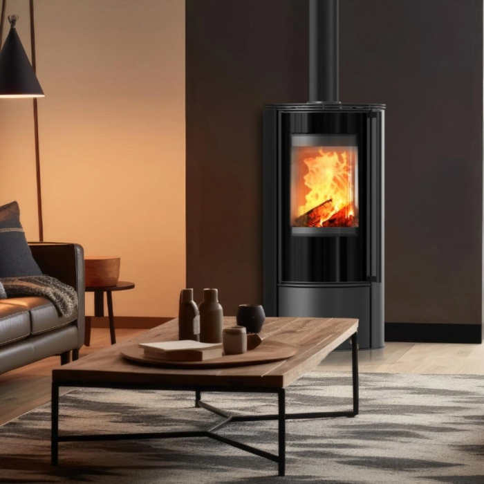 Soba Erik 5.5kW - maner lemn [5]