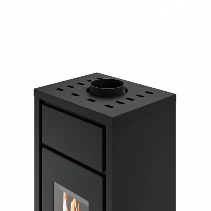 SOBA ESTER 6-7KW CU VENTILATOR - NERO [2]