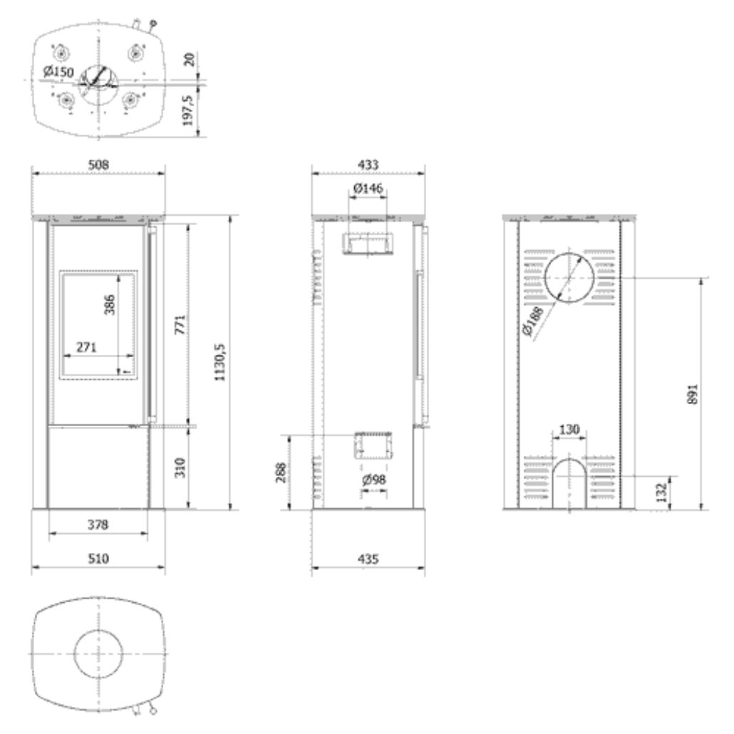 Soba Koza AB/ 5.5 kW otel + samota [6]