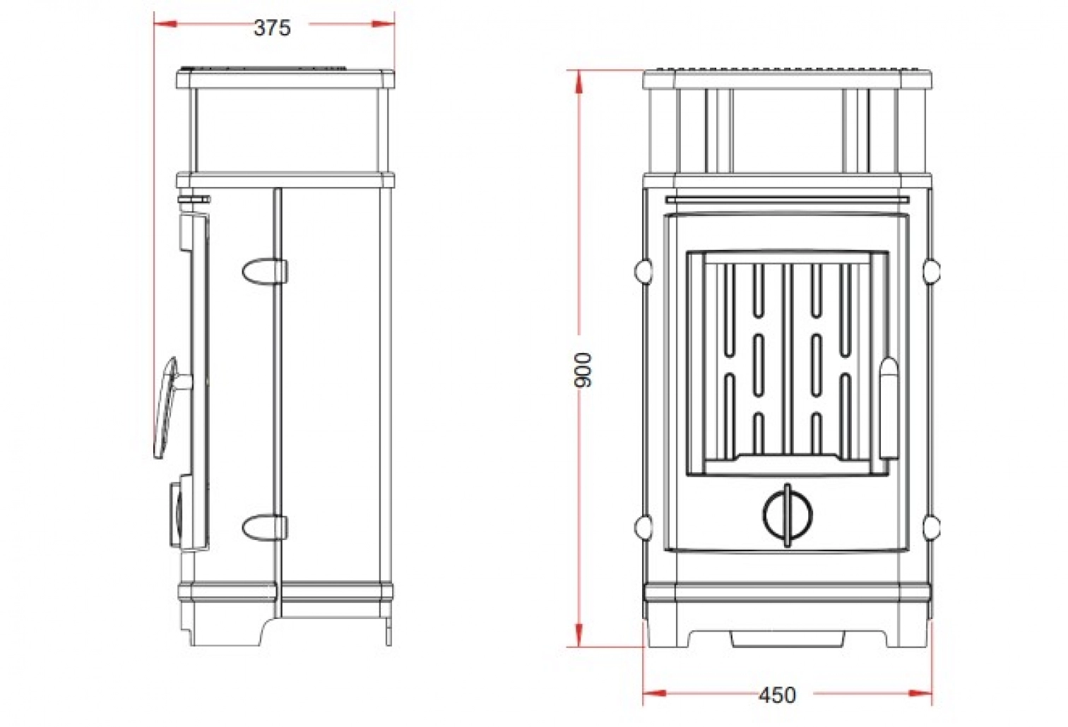 Soba fonta Treville 8kW [3]