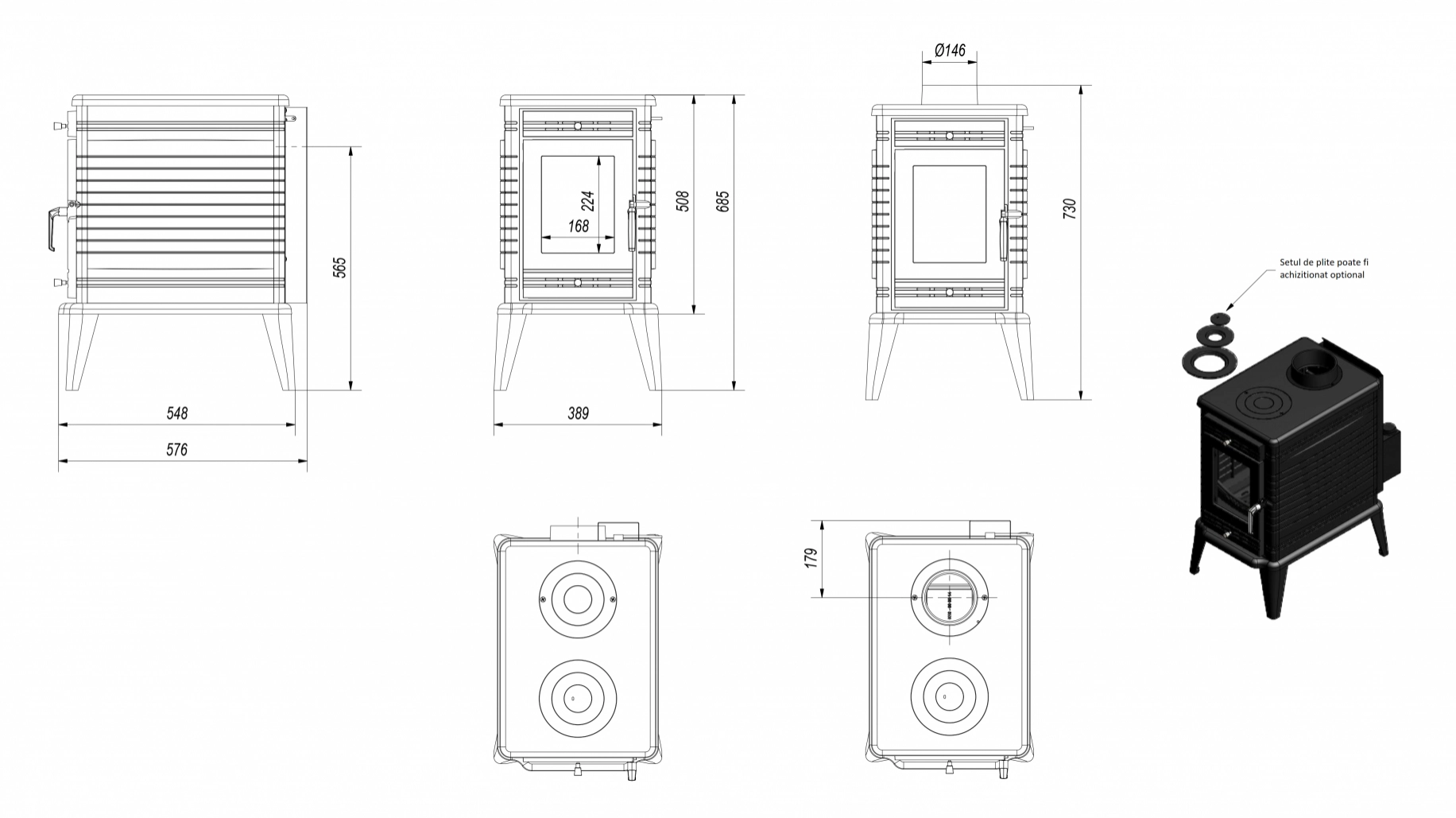 Soba K10 / 10-13kw cu ASDP (reglaj automat admisie) [5]