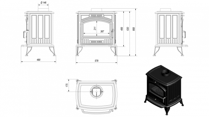 SOBA K6 / 8-11KW + PIESE RACORDARE PRO [6]