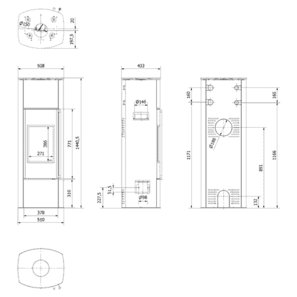 Soba AB Koza ENYO- 5.5 kW otel + samota [5]