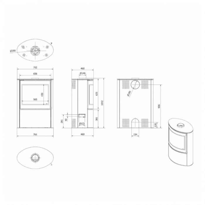 Soba otel Bjorn - 8kW [7]