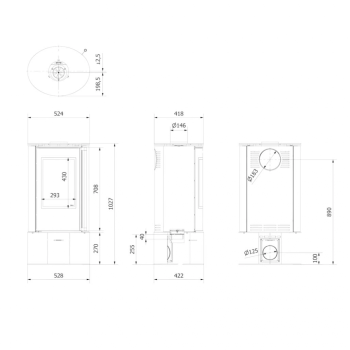 Soba otel Erik N 5.5 kW [7]