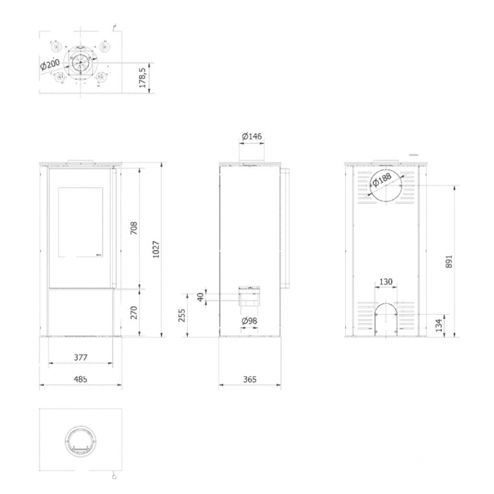 Soba otel HATI 5.5 kW - samota neagra [5]